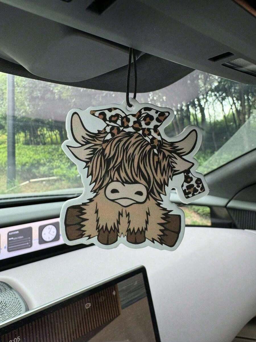 Car Air Freshener - Cartoon Highland Cow Car Air Freshener