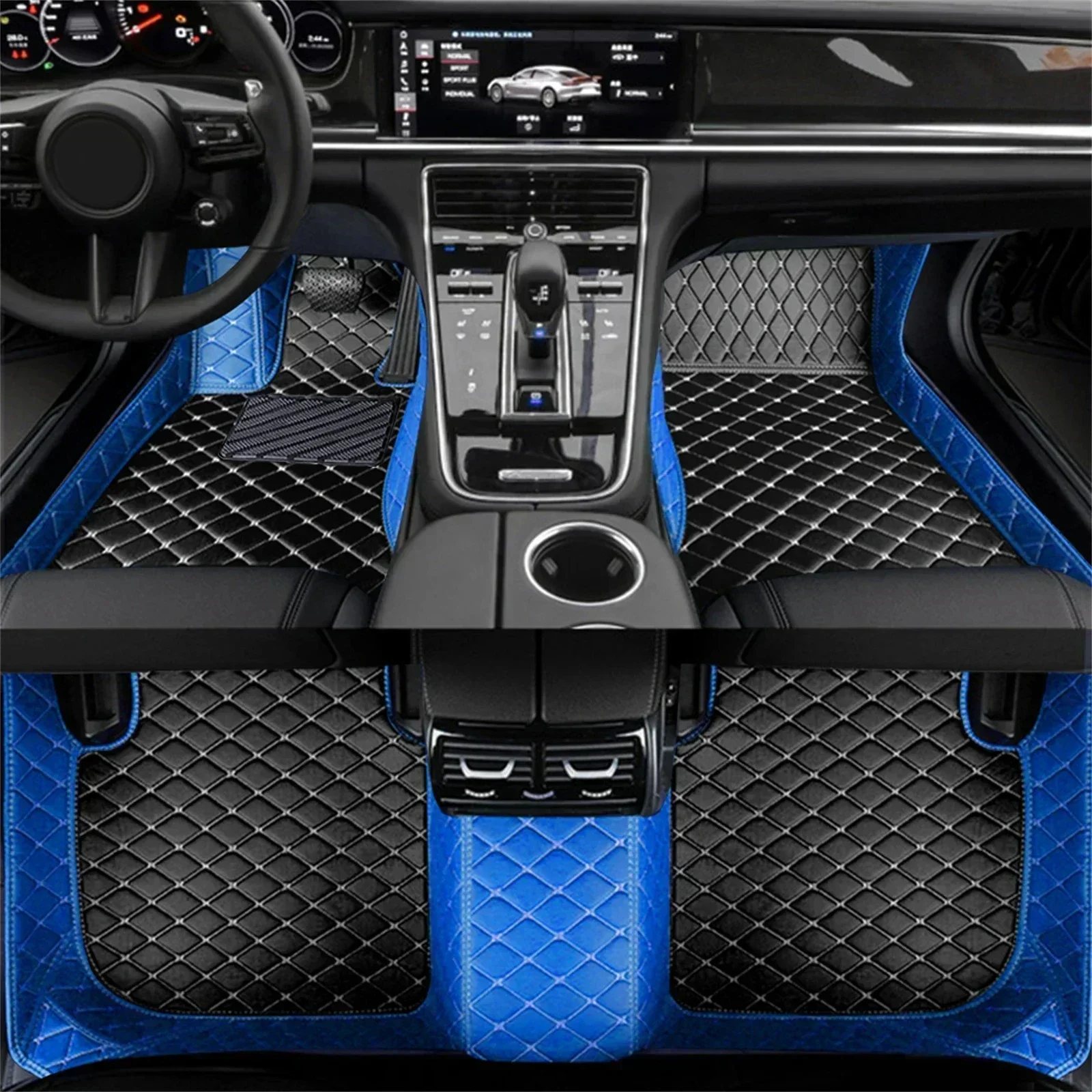 Color Splicing Car Floor Mats  - đánh giá và giá Car Floor Mat